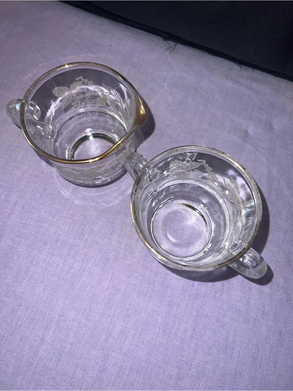 Vintage Bartlett Collin’s sugar and creamer set.